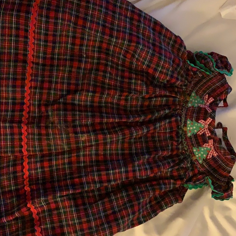 Smocked Christmas plus dress